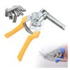 RJQIRP Type M Nail Ring Pliers Kit Clamp Wire Cage Clamp,with NailGroove for Animal Cages Wire Fencing,Repair Hand Tools for Hog Chicken Duck Goose Dog Cat Cages(Yellow) view 1