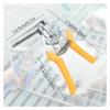 RJQIRP Type M Nail Ring Pliers Kit Clamp Wire Cage Clamp,with NailGroove for Animal Cages Wire Fencing,Repair Hand Tools for Hog Chicken Duck Goose Dog Cat Cages(Yellow) view 2