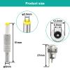 10 Pairs DC 5.5mm x 2.5mm Power Metal Connector Adapter 12V/24V Male+Female Power Jack Socket for DIY DC Connector view 3