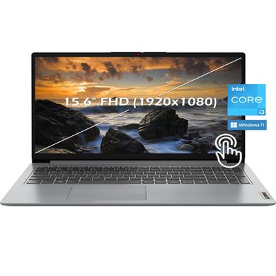 Lenovo 2023 Ideapad 3i Laptop, 15.6" FHD Touchscreen, 12th Gen Intel Core i3-1215U Processor, 12GB DDR4 RAM, 512GB SSD, HDMI, Webcam, Wi-Fi6, Bluetooth, Win11, Cloud Grey