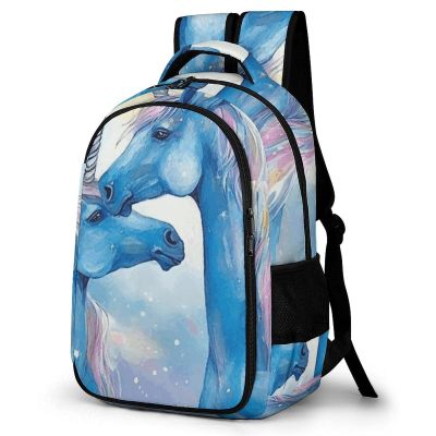 GFLFMXZW Backpack For Women Men Casual Travel Daypacks Blue House Love Rucksuck For Work Cute Laptop Backpack