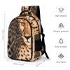 GFLFMXZW Backpack For Women Men Casual Travel Daypacks Wild Cheetah Rucksuck For Work Cute Laptop Backpack view 2