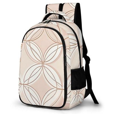 GFLFMXZW Backpack For Women Men Casual Travel Daypacks Golden Circle Pattern Rucksuck For Work Cute Laptop Backpack