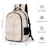 GFLFMXZW Backpack For Women Men Casual Travel Daypacks Golden Circle Pattern Rucksuck For Work Cute Laptop Backpack view 2