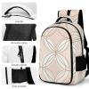 GFLFMXZW Backpack For Women Men Casual Travel Daypacks Golden Circle Pattern Rucksuck For Work Cute Laptop Backpack view 4