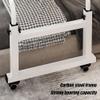 Adjustable Standing Workstation - Laptop Trolley in Length and Height for Home, Hospital and Living Room - Over Bed Desk with Wheels (A Without a Baffle) view 3