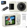 FHD 1080P 48MP Kids Camera, Autofocus Point and Shoot Digital Camera with 32GB Card, 16X Zoom Anti-Shake, Compact Small Camera with 1500mAH Built-in Batteries for Boys and Girls view 1