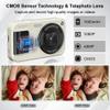 FHD 1080P 48MP Kids Camera, Autofocus Point and Shoot Digital Camera with 32GB Card, 16X Zoom Anti-Shake, Compact Small Camera with 1500mAH Built-in Batteries for Boys and Girls view 3