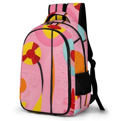 GFLFMXZW Backpack For Women Men Casual Travel Daypacks Colorful Lollipop Pattern Rucksuck For Work Cute Laptop Backpack