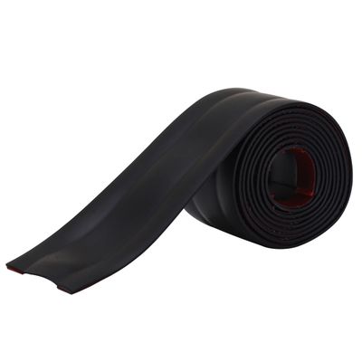 9.8ft Long Cable Protector Strip - Soft PVC Material, Wear-Resistant, Cuttable, Suitable for Floor, Tile, Wall, with Acrylic Adhesive, Easy to Conceal and Protect Cables (Black, 2.08'' x 118'')