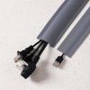9.8ft Long Cable Protector Strip - Soft PVC Material, Wear-Resistant, Cuttable, Suitable for Floor, Tile, Wall, with Acrylic Adhesive, Easy to Conceal and Protect Cables (Black, 2.08'' x 118'') view 4