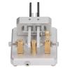 KIMISS Morse Code Key Double Paddle Automatic CW Shortwave Telegram Tapper for Training Morse Code Key (Silver) view 1