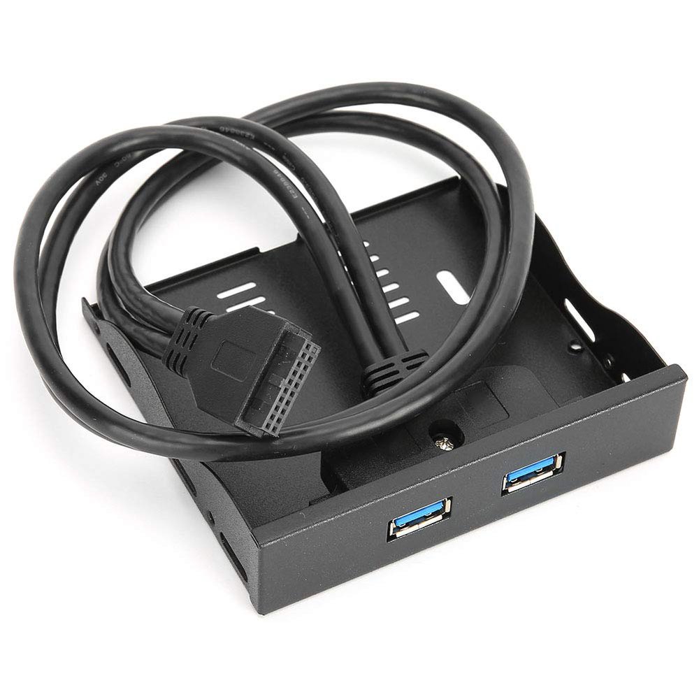 USB3.0 Floppy Front Panel 3.5 Floppy Bay 19 Pin to 2 Interface USB3.0, Professional Accessories