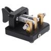 KIMISS Morse Code Key Double Paddle Automatic CW Shortwave Telegram Tapper for Training Morse Code Key (Black) view 2