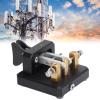 KIMISS Morse Code Key Double Paddle Automatic CW Shortwave Telegram Tapper for Training Morse Code Key (Black) view 4