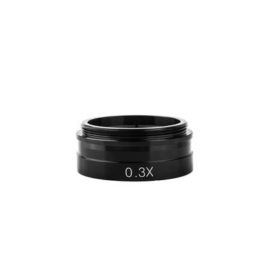 Adjustable Zoom C-Mount Lens Magnification 130X 180X 360X Laboratory 0.3X 0.5X 0.75X 2X Industrial Microscope Camera Objective(0.3X Objective Lens)
