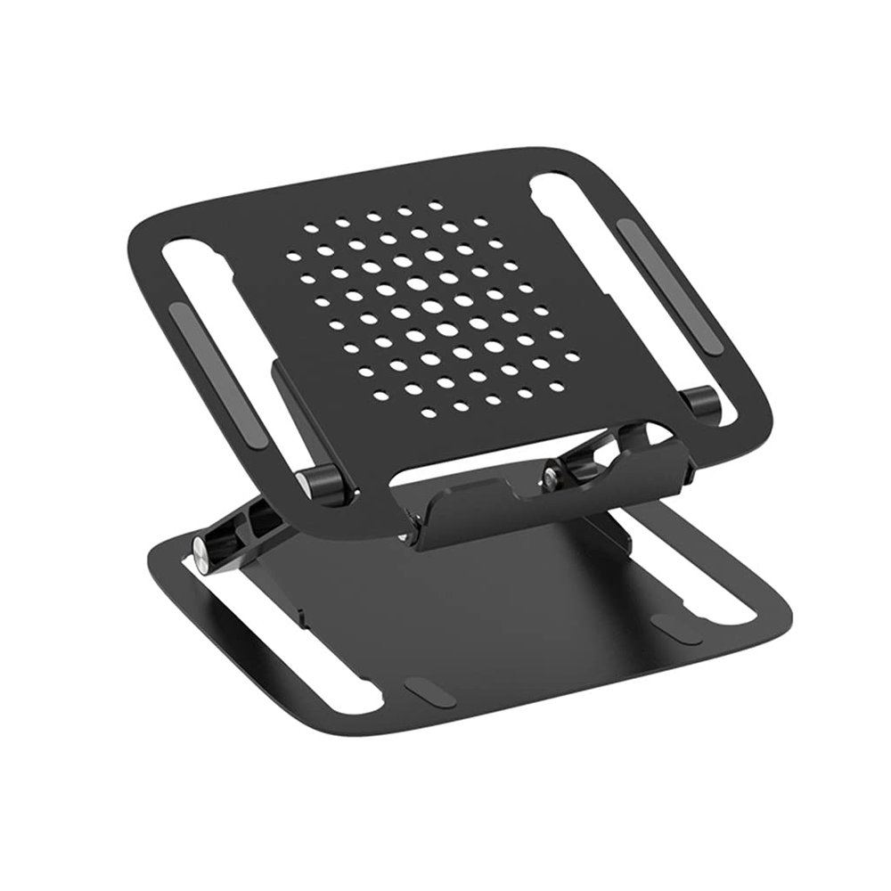 Btgghytr Folding Laptop Stand Aluminum Height Adjustable Laptop Holder with Notebook Cooling Function for All 11-17in Tablets