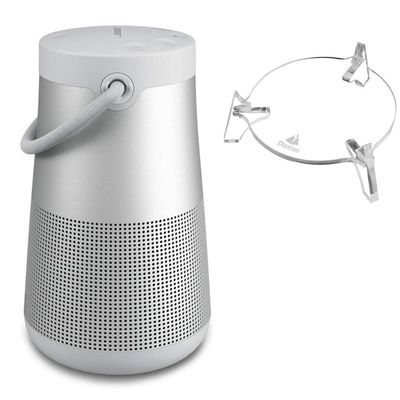 Coyktonty Speaker Stand for Bose SoundLink Revolve+ Wireless Portable Bluetooth Speaker Mount Desktop Stand Holder (Transparent)