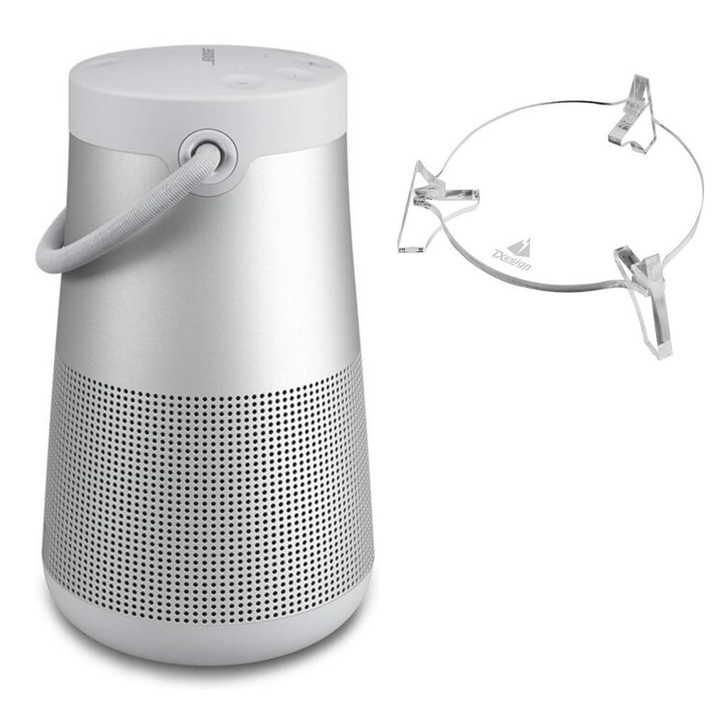 Coyktonty Speaker Stand for Bose SoundLink Revolve+ Wireless Portable Bluetooth Speaker Mount Desktop Stand Holder (Transparent)
