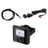 Bluetooth AM/FM Radio IP66 Multi-Element Digital Media Marine Audio Receiver Bundle Combo With Auxiliary Interface Adapter, 40" Black Antenna view 1