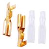 100 Pair Crimp Terminal Connector 2.8mm Gold Brass Car Speaker Electric Wire Connectors Set 100 Pair Crimp view 3