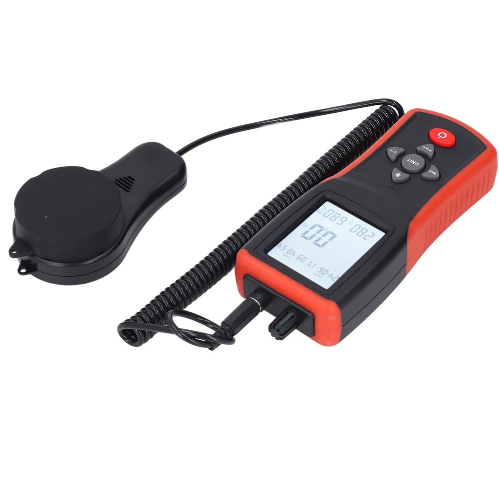 Digital Light Meter LED Illuminance 0.1 to 400000Lx Fc with Removable Sensor TL 603 for Plants, Car Headlights