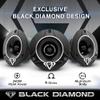 BLACK DIAMOND Car Speakers Bundle - 2X 6.5 PRO Mid-Bass Loudspeaker 8 Ohm 300 Watts with 2X 3.8 Super Bullet Tweeter 240 Watts 4-Ohm Ohms Built in Crossover view 3