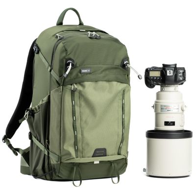 Think Tank BackLight 36L Camera Daypack Backpack for DSLR, Mirrorless, Photography and Video - Montane Green
