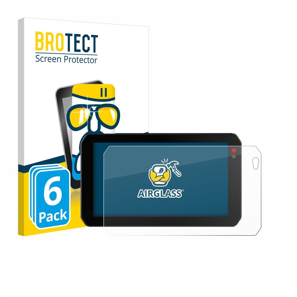 brotect Glass Screen Protector Film Compatible with Chigee AIO-5 Lite (6 Pack) - Glass-Foil 9H Protection [Scratch Resistant, High Clarity]