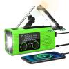 NITIGO Radios for Emergency, Multifunction Solar Charger Hand Crank NOAA Weather AM/FM Radio 4000mAh with USB Charged, Reading Lamp, Flashlight, SOS Alarm, Headphone Jack for Camping Emergencies view 1