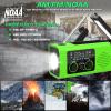 NITIGO Radios for Emergency, Multifunction Solar Charger Hand Crank NOAA Weather AM/FM Radio 4000mAh with USB Charged, Reading Lamp, Flashlight, SOS Alarm, Headphone Jack for Camping Emergencies view 2