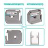 5 x Label Maker Tape Replacement for Brother P Touch M Tape M-K231 M-K231s MK231 MK-231 M231 12mm 0.47 White, Compatible with Brother P Touch PT-M95,PT-90,PT-70,PT-65,PT-85 Label Maker Refills,26.2 Ft view 3