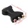 Pineeseatile HDMI to Adapter Portable HDMI to AV Red White Yellow HDMI to AV Converter HD HDMI to AV Converter Video Audio Converter Adapter HDMI to AV Connector, Black view 4