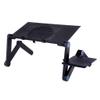 Adjustable Foldable Aluminum Laptop Table Desk Stand Holder With Cooling Fan Mouse Pad For Lap PC view 1