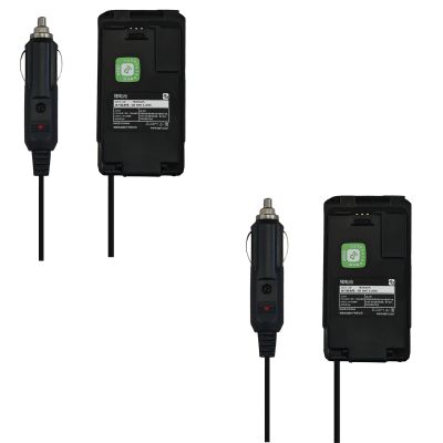 2 Pack QUANSHENG UV-K5 Radio Battery Eliminator 12V Car Charger Cable for UV-5R Plus Ham Radio Long Range UV-K6 Walkie Talkie Accessories