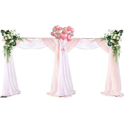 10 * 20 FT Heavy Duty Backdrop Stand Pipe Kit with Base Adjustable Frame Support Freestanding Metal Background for Flower Balloon Tulle Wedding Birthday Party Decoration Photography