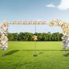 10 * 20 FT Heavy Duty Backdrop Stand Pipe Kit with Base Adjustable Frame Support Freestanding Metal Background for Flower Balloon Tulle Wedding Birthday Party Decoration Photography view 2