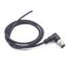 M12 4 Pins Connector Cable, Single Male Circular Connector Molding Cable A Code Right Angle Industrial Molded Cable IP67 Waterproof Unshielded PVC Cable 250V 4A AC/DC 1Meter AWG223.28ft view 1
