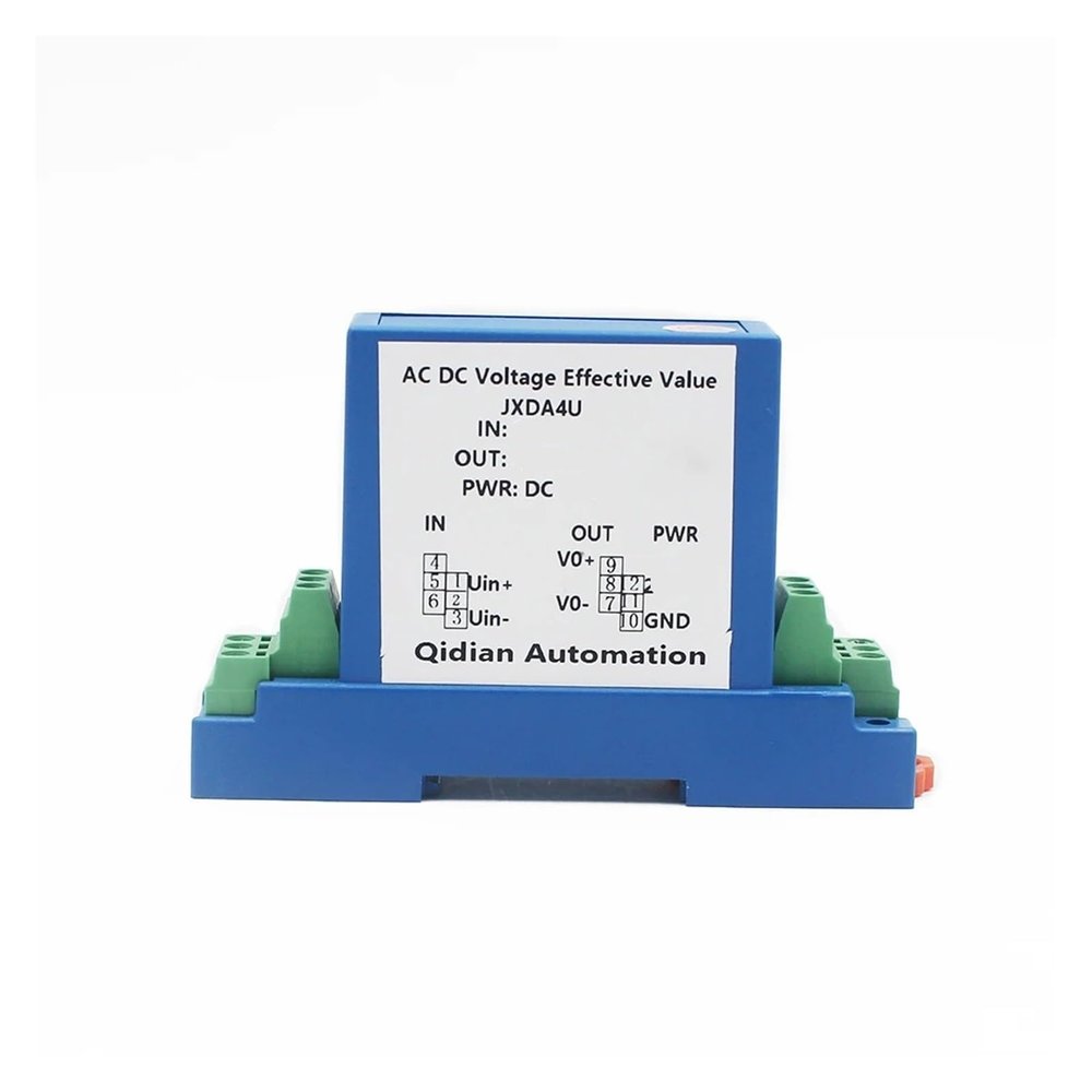 GVMUKNYE DC24V Power Supply DC Voltage Transmitter 1V/5V/10V/50V/100V/200V/300V/500V/1000V high Voltage Sensor 0-10V RS485 Output(0-200V DC Input,RS485 Output)