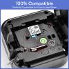 GREENCYCLE 2 Pack Compatible for Brother TZe-141 TZ-141 18mm 0.7" Laminated Black on Clear Label Maker Tape Ptouch TZe141 TZ141 TZe TZ Label Tape for PT-D400 PT-D410 PT-D400VP PT-D410VP PT-1300 view 4