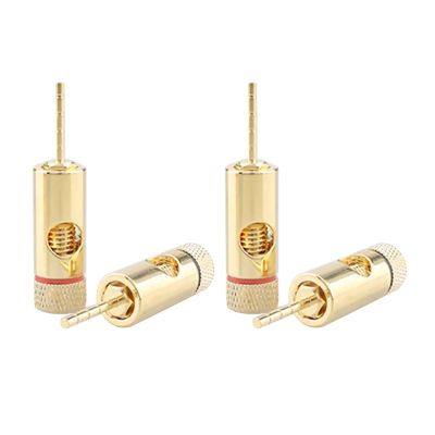 8X 4mm Speaker Banana Plug, Speaker Wire Cable Screw Plugs Connectors