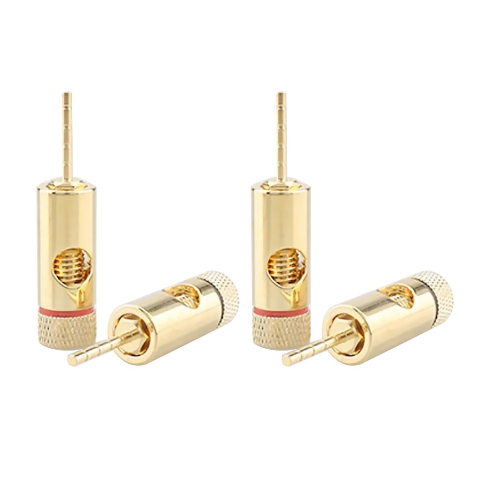 8X 4mm Speaker Banana Plug, Speaker Wire Cable Screw Plugs Connectors