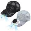 Solar Fan Hat USB 3 Speeds Cooling Hat With Solar Fan with LED Display Outdoor Anti-UV Breathable Unisex Adjustable Baseball Cap for Biking, Hiking, Walking (Black), Sun Hat With Solar Fan view 3