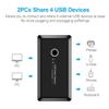 USB USB Switcher 2 Port PCs Sharing 4 Devices for Keyboard Mouse Printer USB view 4