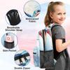 Backpack with Lunch Box Hummingbird Watercolor Bird Travel Backpack Bookbag & Lunch Bag Insulated Lunchbox Waterproof Daypack Laptop Backpack Freezable Lunch Bag view 3