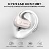 Open Ear Headphones,Wireless Bluetooth 5.3 Air Conduction Open Earbuds,Comfort & Secure Fit ,Powerful Bass,Clear Calls,30H Playback,Light Weight Sports Headsets with Ear-Hook for Workout,Running,Beige view 2