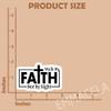 (3PCS) Faith Sticker  Walk by Faith Not by Sight  Inspirational Waterproof Vinyl Decals for Laptop, Water Bottle, Tumbler, Notebook  Christian Quote, 3" x 1.9" view 2