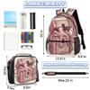 Backpack with Lunch Box Treasure Chest Octopus Travel Backpack Bookbag & Lunch Bag Insulated Lunchbox Waterproof Daypack Laptop Backpack Freezable Lunch Bag view 2