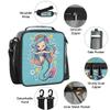 Backpack with Lunch Box Funny Mermaid Travel Backpack Bookbag & Lunch Bag Insulated Lunchbox Waterproof Daypack Laptop Backpack Freezable Lunch Bag view 4
