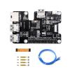 Coolwell PCIe to Gigabit Ethernet and USB 3.2 Gen1 HAT for Raspberry Pi 5 with 3x USB 3.2 Gen1, 1x Gigabit Ethernet view 1